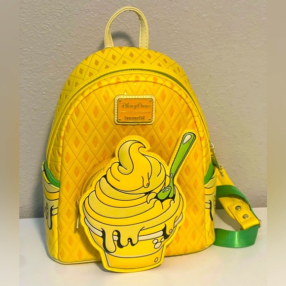 LOUNGEFLY Quilted Pineapple Dole Whip Backpack - Picture 4 of 5